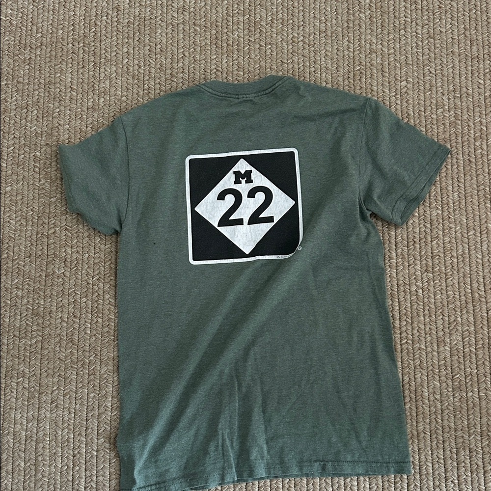 M22 size small army green short sleeve tee shirt - Picture 4 of 4
